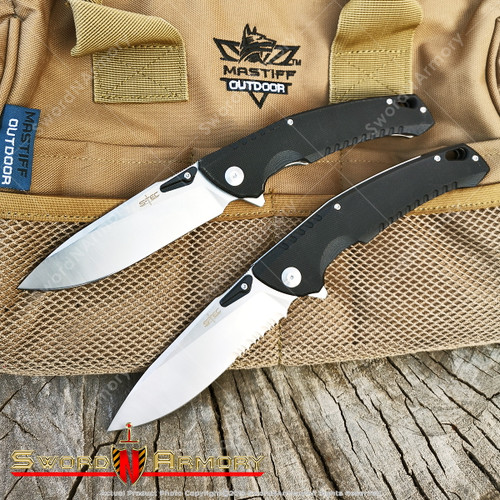 9.5” Ball Bearing Linear Lock 8CR13MOV Steel Blade Tactical Folding Pocket Knife 9.5” Ball Bearing Linear Lock 8CR13MOV Steel Blade Tactical Folding Pocket Knife
