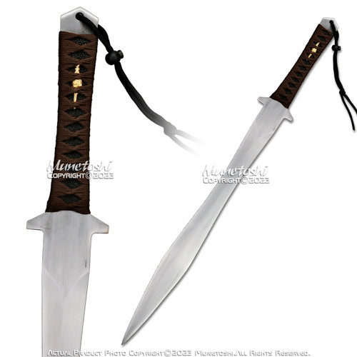 34” Hybrid Sword Gladius Katana Machete Carbon Steel Sharp Functional Full Tang 34” Hybrid Sword Gladius Katana Machete Carbon Steel Sharp Functional Full Tang