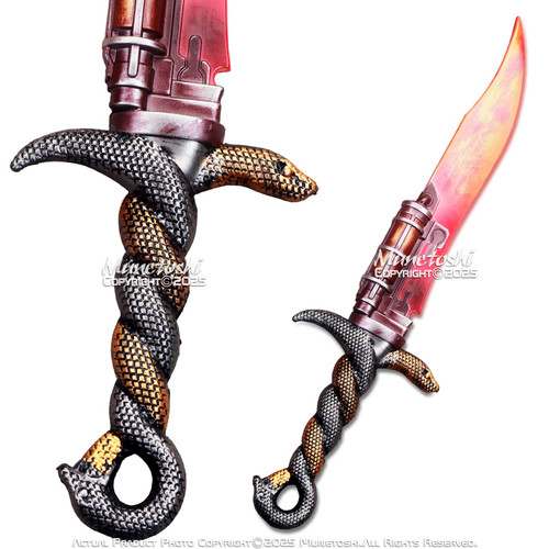 17" Foam Salamander Anime Dagger Fantasy Video Game Halloween Costume Cosplay Prop Collection