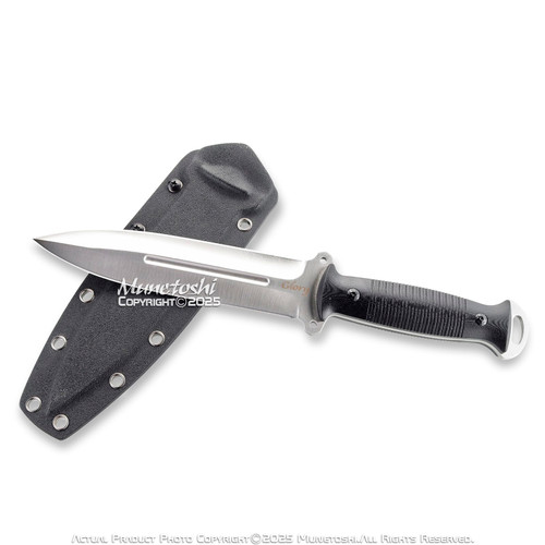 12" Tactical Knife 8CR13MOV Steel Fixed Blade G10 Handle Kydex Sheath