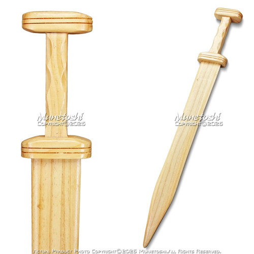 26.5" Long Wooden Roman Gladius Gladiator Trooper Greek Sword Cosplay Prop