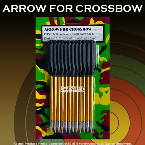 12 PCS 6.5" 50LBS Aluminum Crossbow Bolt Arrows