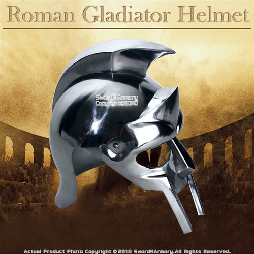 Gladiator Maximus Roman Helmet Medieval Armor Wearable Gladiator Maximus Roman Helmet Medieval Armor Wearable