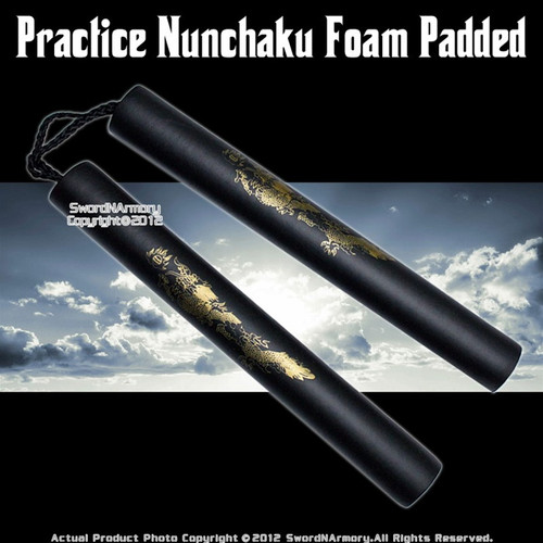 9" Kid Size Dragon Foam Nunchucks Martial Art Karate Practice Training Nunchaku