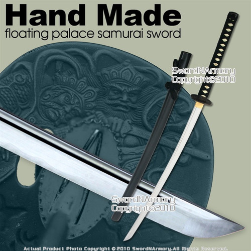 Hand Made Floating Palace Samurai Katana Sword w/ Bag
