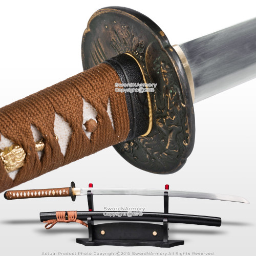 Ryujin Brand Handmade T10 Hira Zukuri Samurai Katana Sword Differential Harden