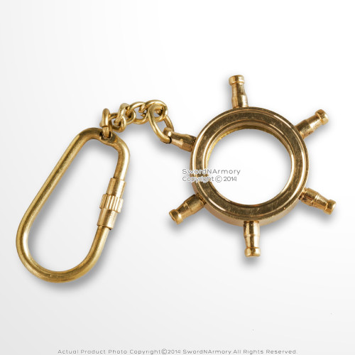 Handmade Brass Maritime Ship Navigation Sailing Wheel Keychain Nautical Gift Handmade Brass Maritime Ship Navigation Sailing Wheel Keychain Nautical Gift