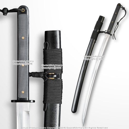37" Tactical Katana Modern Functional Samurai Sword 1045 Steel Blade Sharp