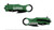 Green Assisted Opening Serrated Ring Pommel Drop Point Gut Hook Folding Knife