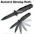 Black Serrated Spring Assisted Open Folding Knife Pocket Folder Surgical Steel