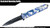 Stiletto Style Spring Assisted Opening Pocket Knife w/ Steel Punch Blue Handle
