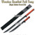 2 Pcs Wooden Handled Full Tang Ninja Daisho Sword Set