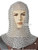 Medieval Chainmail Head Coif  Aluminum Butted Wire LARP Movie Costume Reeactment