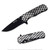 Spring Assisted Opening Knife Pocket Folding Blade Hearts Aluminum Black