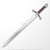 41" Medieval Scottish Claymore Sparkfoam Foam Sword w/ Chrome Blade LARP