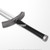 42.5" Medieval Foam Sword w/ Metallic Chrome Finish on Blade