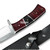 440 Stainless Steel Red/Black Wood Dual Steel Spacer 12 Inch Bowie Hunting Knife