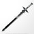 40.5" Cosplay Steel Dark Repulser Fantasy Sword Anime Cosplay With Sheath
