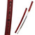 Bishamon Sharp Shirasaya Samurai Katana Sword with Kanji Engraved Red
