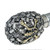 36.5" Pirate Faberge Egg Style Walking Stick Zinc Handle Metal Cane