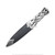 7" Silver Scottish Fantasy Dirk Knife Small Scotland Dagger w/ Multiple Color Gem Stone