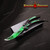 Green CS GO Butterfly Trainer Dull Balisong Practice Blade Unsharpen