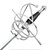 Bundle:Renaissance Swept Hilt Rapier Fencing Sword with Black Handle + Sword Belt Frog Holder Right Hand Left Hand Medieval Rivets Fairs Theatrical Play LF93