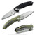 Defcon Hybrid Folding Pocket Knife With 3.6 Inch Blade, Gray Titanium G10 Handle, Fashion Kinfe, Outdoor knife