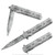 8" Flipper Folding Pocket Knife Spring Assist Open Matching Design Blade Handle