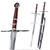 49" Geralt Witcher Steel Blade Replica Sword Scabbard Two Handed Medieval