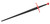 Synthetic Sparring Longsword - Black Blade w/ Red Hilt by Red Dragon Armoury