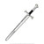 34" Kingly Elvin Medieval Knight Kid Foam Toy Sword Fantasy Cosplay Weapon LARP