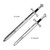 34" Kingly Elvin Medieval Knight Kid Foam Toy Sword Fantasy Cosplay Weapon LARP