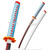 40.5" Steel Mitsuri Kanroji Nichirin Katana Sword Demon Killer Anime Fantasy