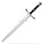 41.5" FOAM Fantasy Geralt Witcher Steel Sword Long Video Game Television Cosplay