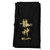Ryujin Brocade Cotton Sword Bag Wakizashi or Katana Samurai Sword Black with Gold Logo