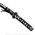 39" Azure Scarlet Ebony Dragon Katana Samurai Sword Unsharpened Steel Decoration