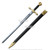 33" Excalibur King Arthur Royal Sword Steel Medieval Renaissance Gold