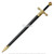 33" Excalibur King Arthur Royal Sword Steel Medieval Renaissance Gold Silver