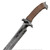 33.5" Cutlass Machete Manganese Steel Battle Ready Full Tang Leather Sheath