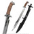 33.5" Cutlass Machete Manganese Steel Battle Ready Full Tang Leather Sheath