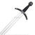 40.5" Latex Foam Padded Paladin Knight Long Sword Medieval Fantasy LARP Prop