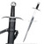 7022 35" Function Arming Short Sword Medieval Sharp Tang Type XV Blade J1 Pommel
