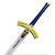 45" Excalibur Avalon Stainless Steel Artoria Fate Saber Long Sword Fantasy Anime