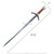 40.5" Celtic Long Sword Scots Irish Welsh Medieval Stainless Steel Unsharpened