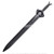 Munetoshi 36" Polypropylene God Killer Black Sword Sturdy Display Training Prop Cosplay Costume