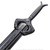 Munetoshi 36" Polypropylene God Killer Black Sword Sturdy Display Training Prop Cosplay Costume