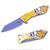 8" Turtle School Dragon Ball Master Lightweight Folding Tactical Pocket Knife Camping Cosplay