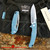 9.5” Ball Bearing Linear Lock 8CR13MOV Steel Blade Tactical Folding Pocket Knife