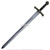 43.5" Foam Radzig Kobyla’s Sword Kingdom Replica Come Costume Deliverance Blade Cosplay Prop Gray